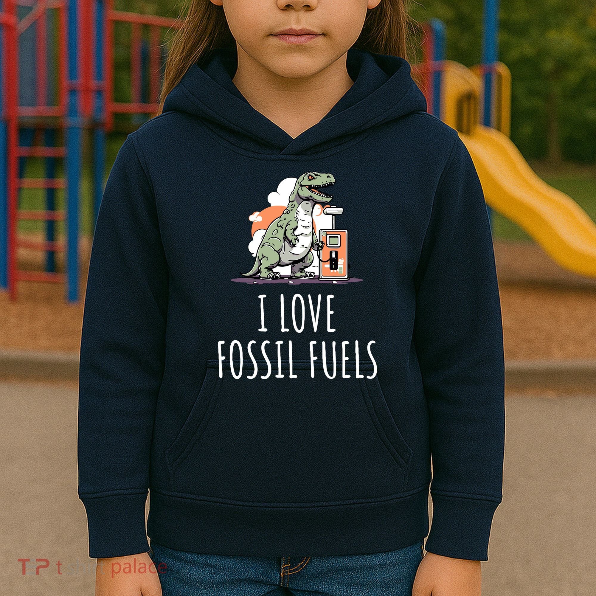 I Love Fossil Fuels Kids Hoodie