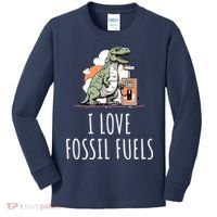 I Love Fossil Fuels Kids Long Sleeve Shirt thumb 0