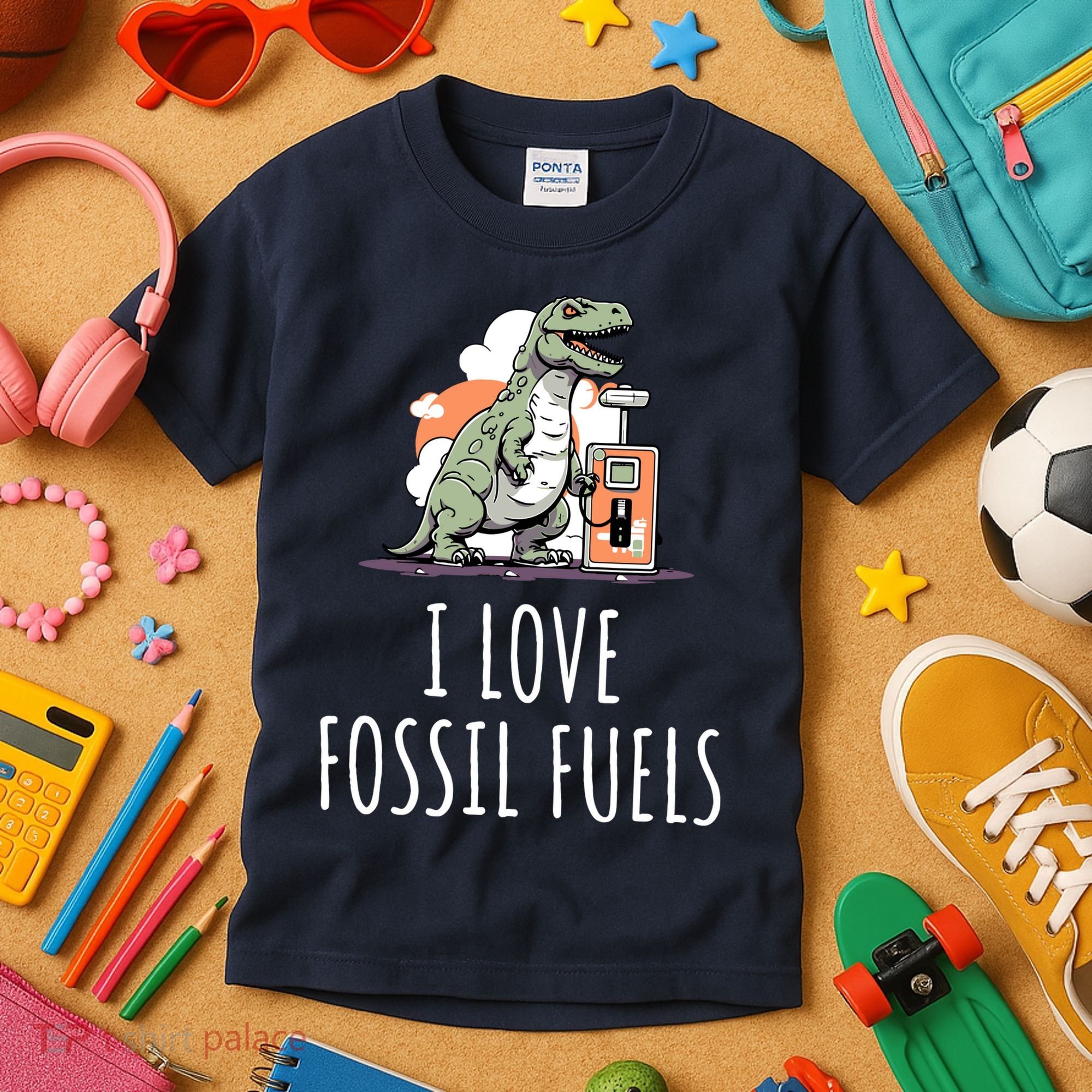 I Love Fossil Fuels Kids T-Shirt