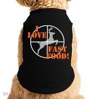 I Love Fast Food Deer Hunters Hunting Tee Great Gift Doggie Tank thumb 0