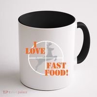 I Love Fast Food Deer Hunters Hunting Tee Great Gift Coffee Mug thumb 1