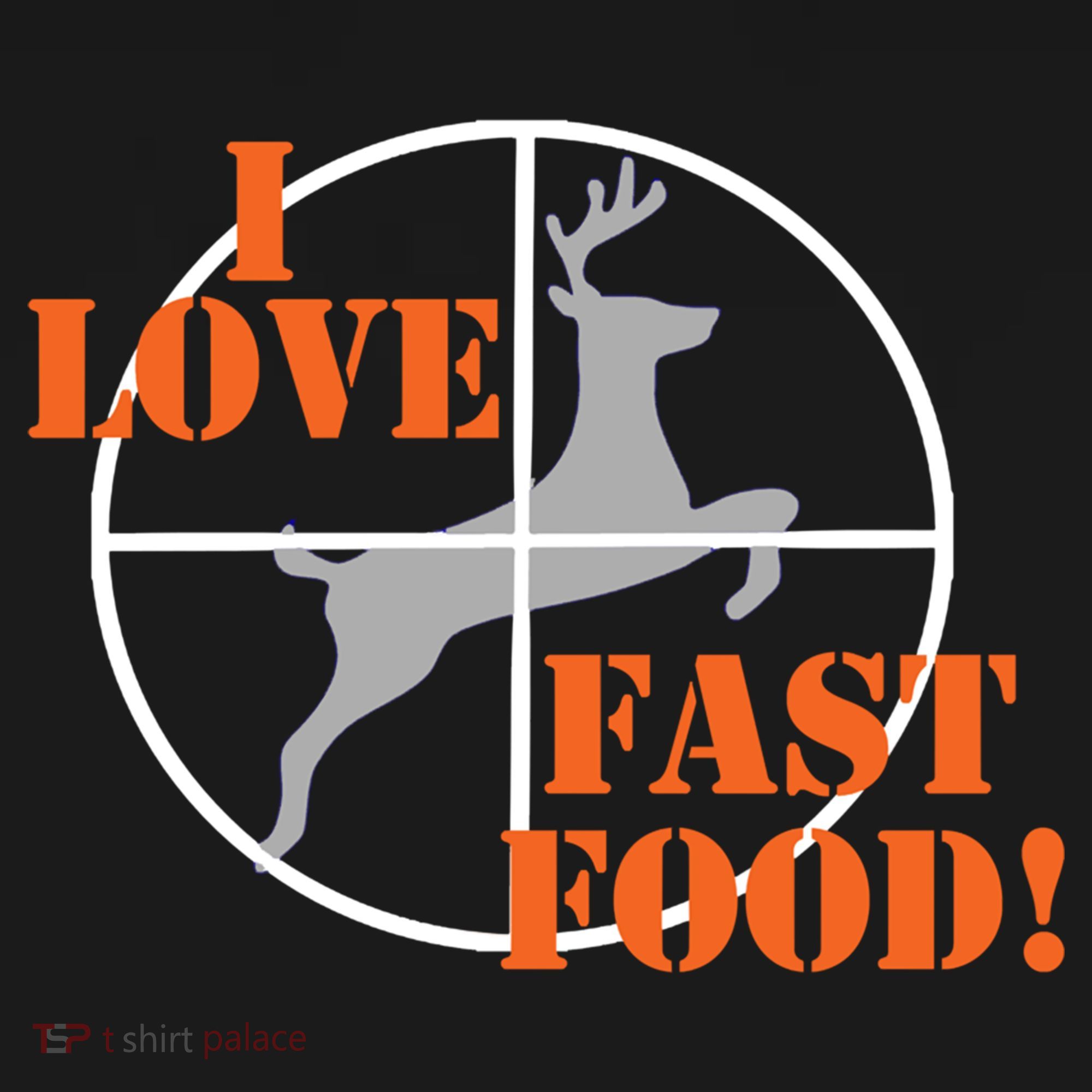 I Love Fast Food Deer Hunters Hunting Tee Great Gift Women's Hoodie