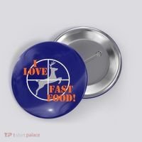 I Love Fast Food Deer Hunters Hunting Tee Great Gift Button thumb 0