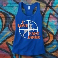 I Love Fast Food Deer Hunters Hunting Tee Great Gift Women's Tank Top thumb 3