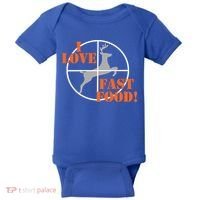 I Love Fast Food Deer Hunters Hunting Tee Great Gift Baby Bodysuit thumb 0