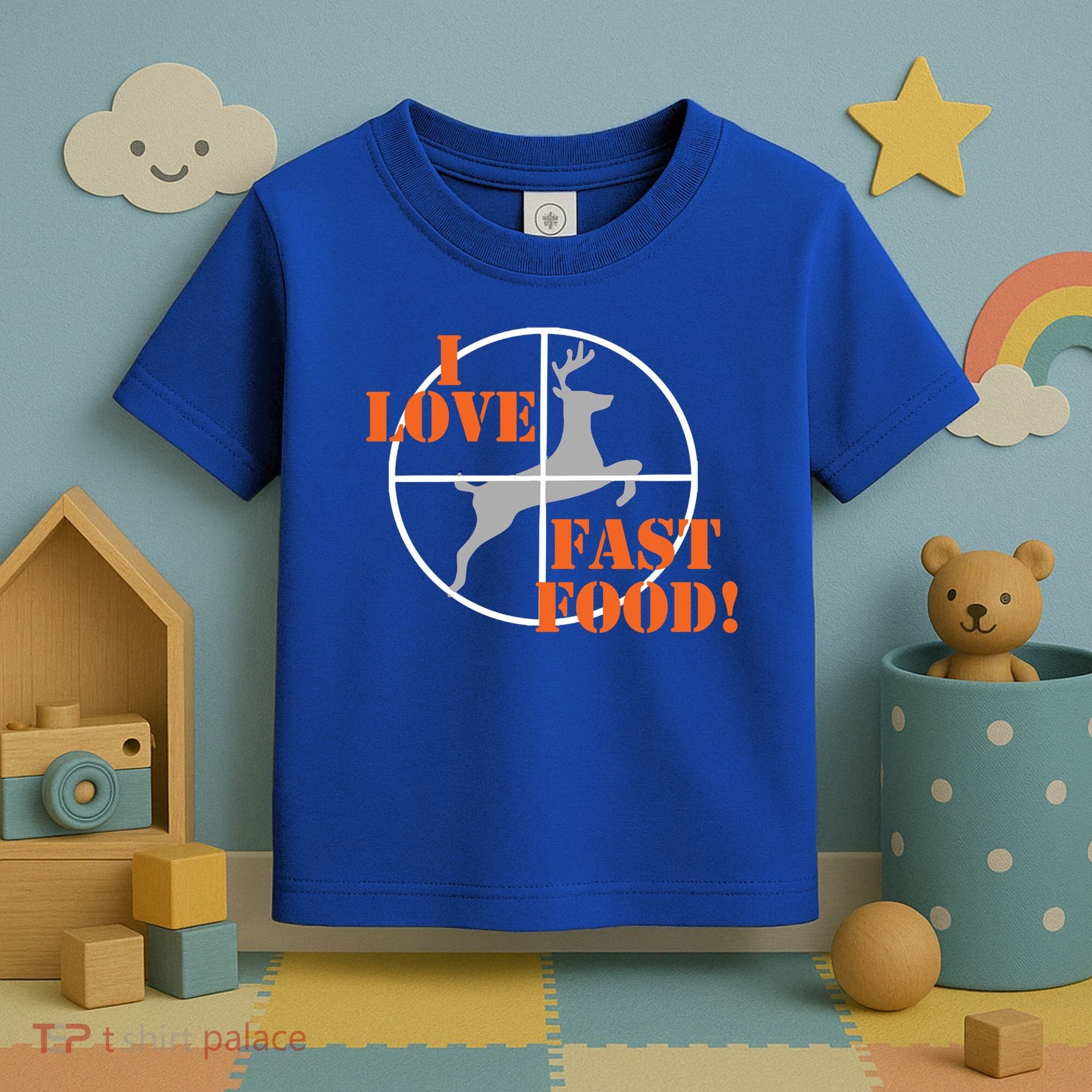 I Love Fast Food Deer Hunters Hunting Tee Great Gift Toddler T-Shirt