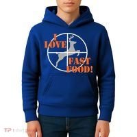 I Love Fast Food Deer Hunters Hunting Tee Great Gift Kids Hoodie thumb 4