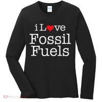 I Love Fossil Fuels Women's Long Sleeve Shirt thumb 0