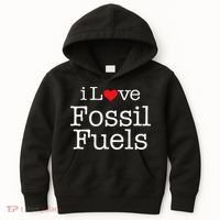 I Love Fossil Fuels Kids Hoodie thumb 0