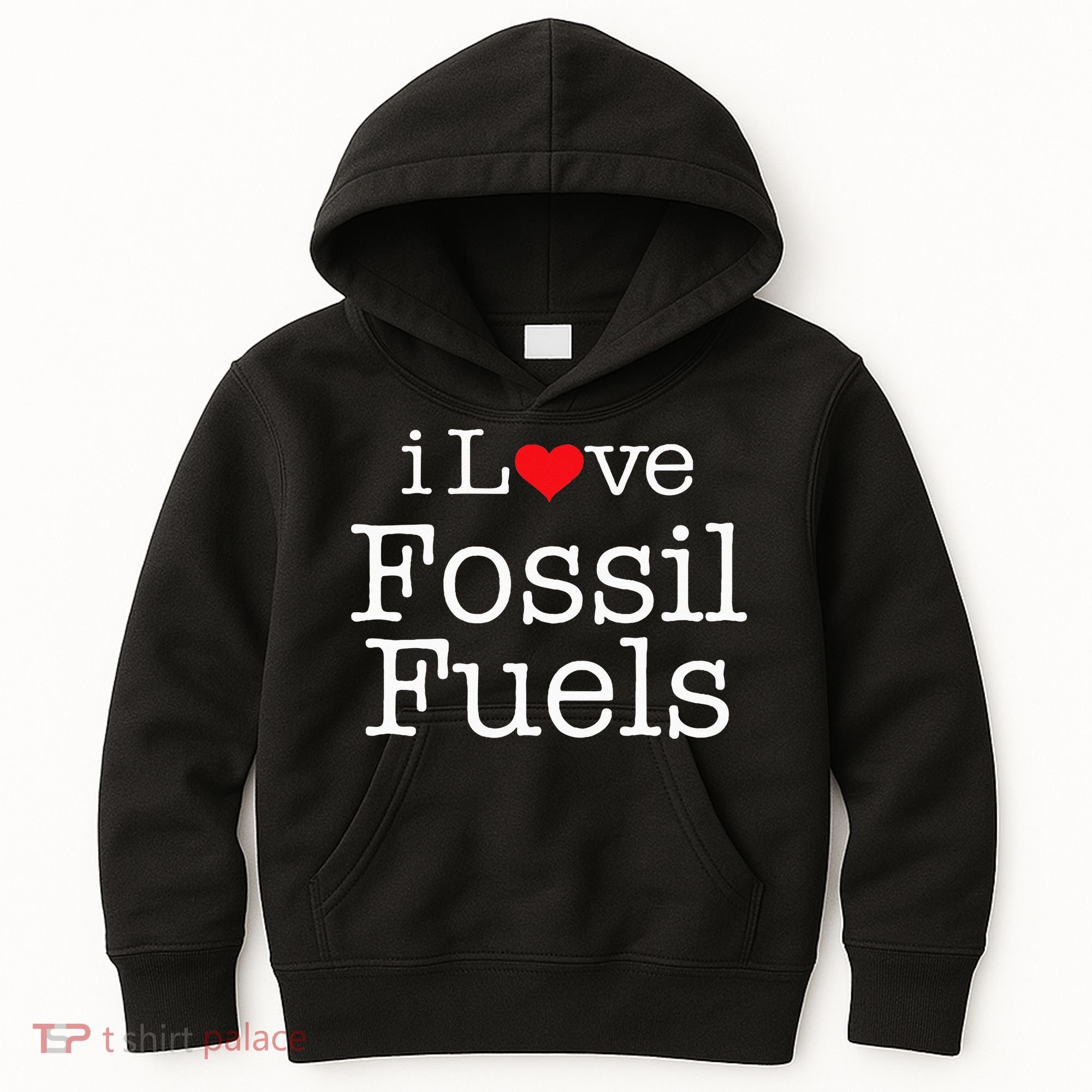I Love Fossil Fuels Kids Hoodie