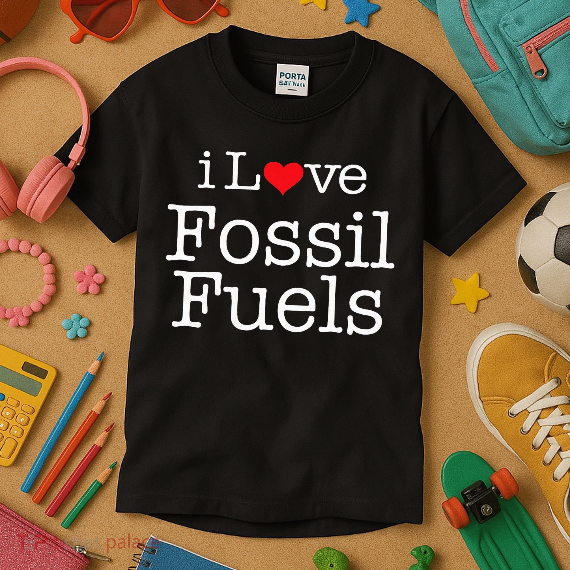 I Love Fossil Fuels Kids T-Shirt
