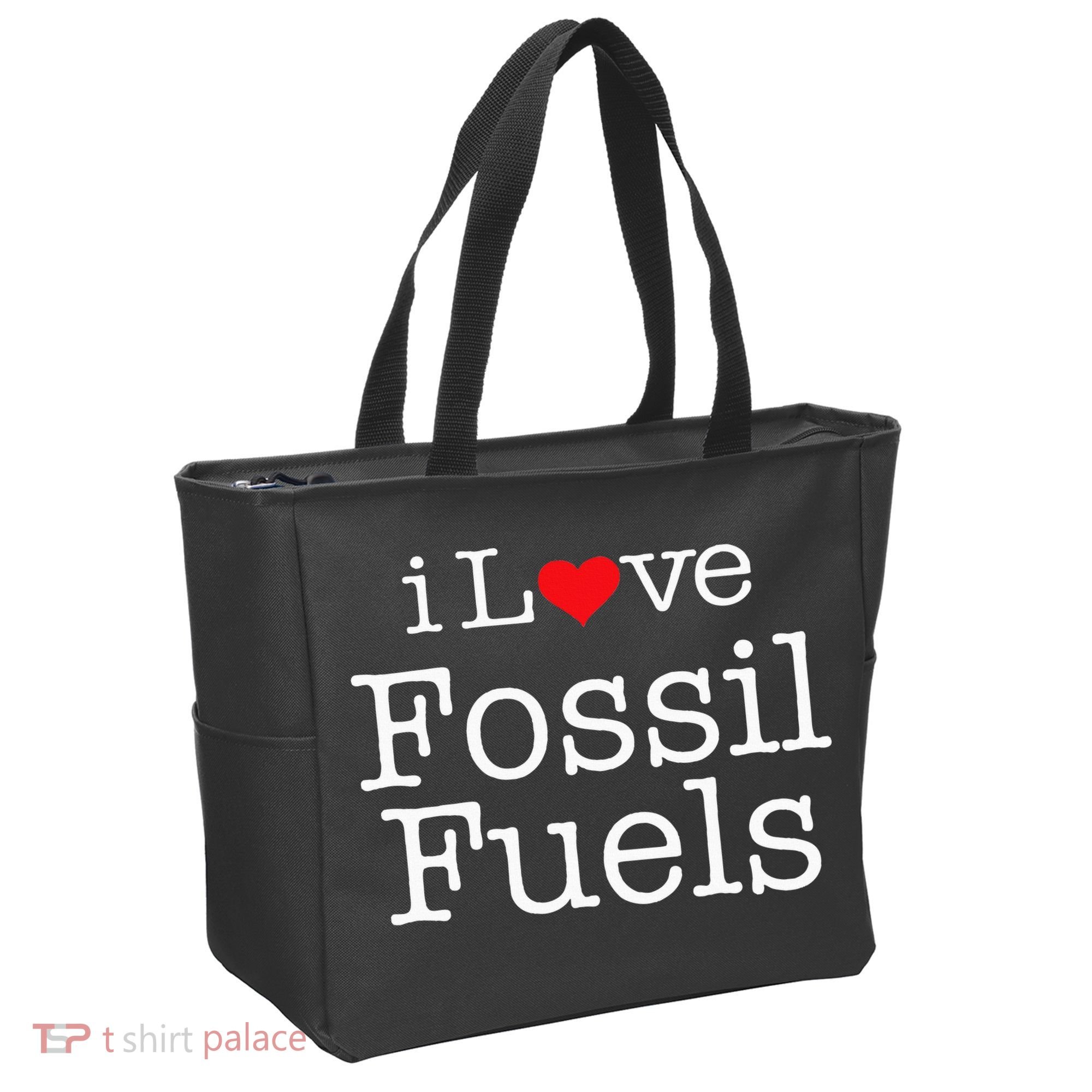 I Love Fossil Fuels Tote Bag