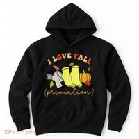 I Love Fall Prevention Socks Thanksgiving Autumn Quote Hoodie thumb 0