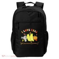 I Love Fall Prevention Socks Thanksgiving Autumn Quote Backpack thumb 0
