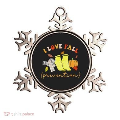 I Love Fall Prevention Socks Thanksgiving Autumn Quote Ornament