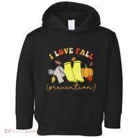 I Love Fall Prevention Socks Thanksgiving Autumn Quote Toddler Hoodie thumb 0