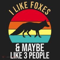 I Like Foxes And Maybe Like 3 People Funny Hat thumb 2