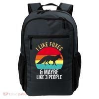 I Like Foxes And Maybe Like 3 People Funny Backpack thumb 0