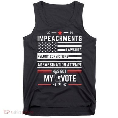 Impeachments Lawsuits Felony Convictions Assassination Tank Top