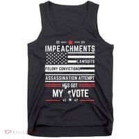 Impeachments Lawsuits Felony Convictions Assassination Tank Top thumb 0