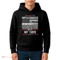 Impeachments Lawsuits Felony Convictions Assassination Kids Hoodie thumb 4