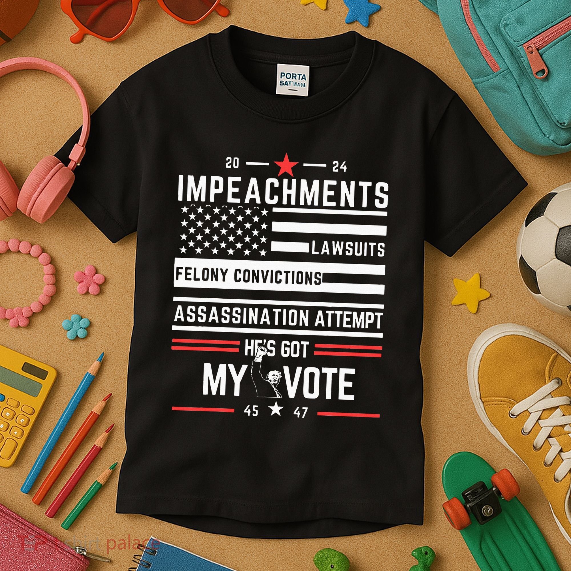 Impeachments Lawsuits Felony Convictions Assassination Kids T-Shirt