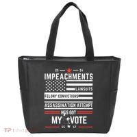 Impeachments Lawsuits Felony Convictions Assassination Tote Bag thumb 0