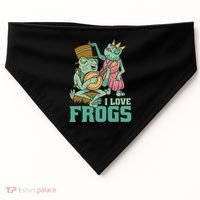 I Love Frogs USA-Made Doggie Bandana thumb 0