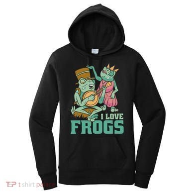 I Love Frogs Women's Hoodie