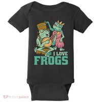I Love Frogs Baby Bodysuit thumb 0