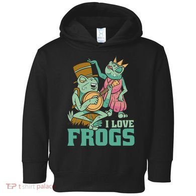 I Love Frogs Toddler Hoodie