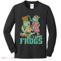 I Love Frogs Kids Long Sleeve Shirt thumb 0