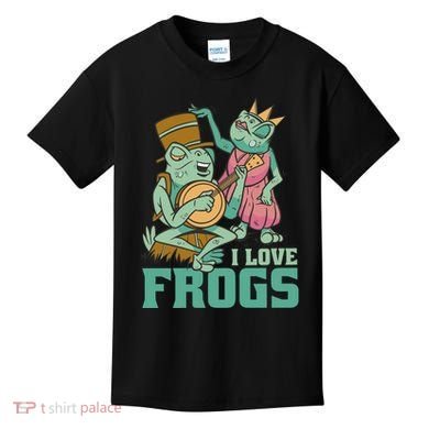 I Love Frogs Kids T-Shirt