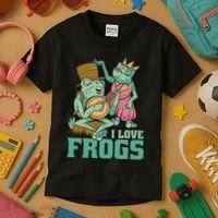I Love Frogs Kids T-Shirt thumb 3