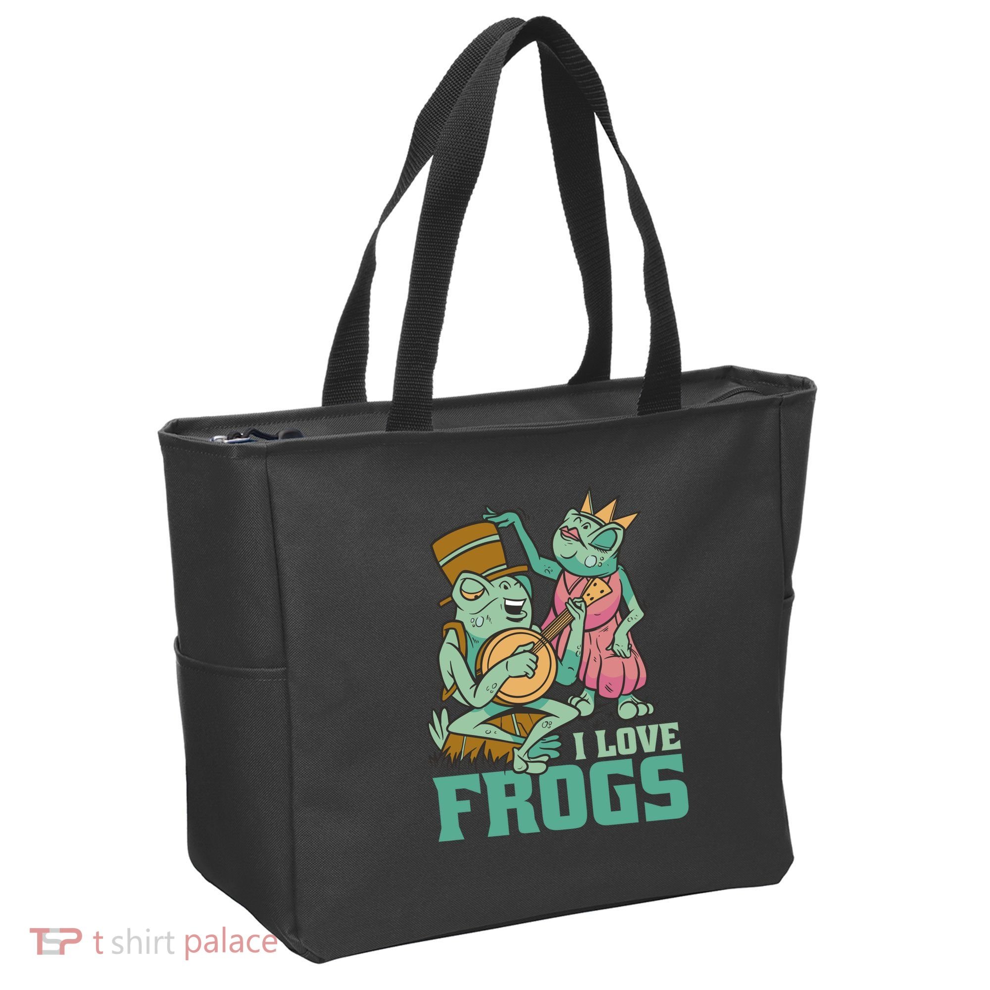 I Love Frogs Tote Bag