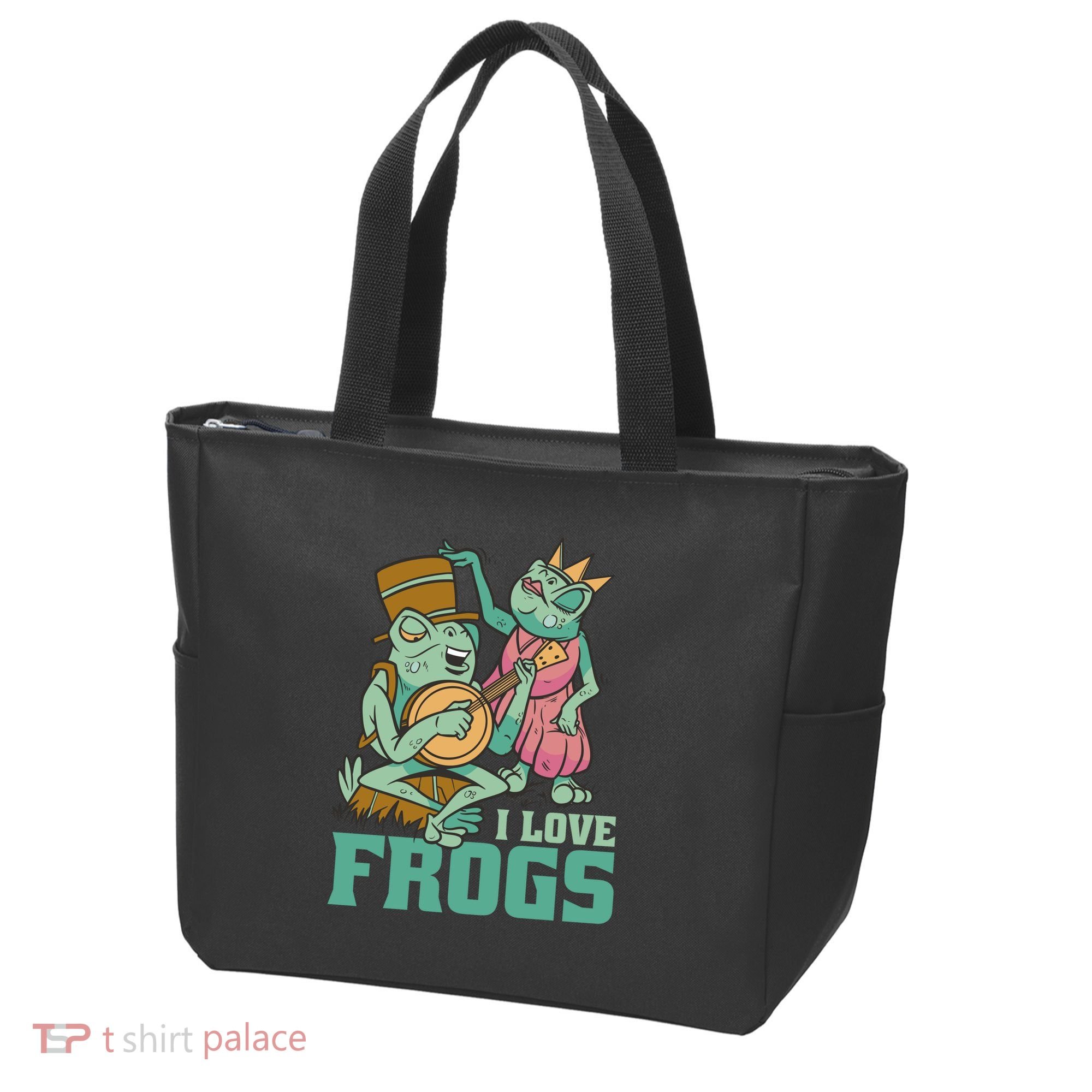 I Love Frogs Tote Bag