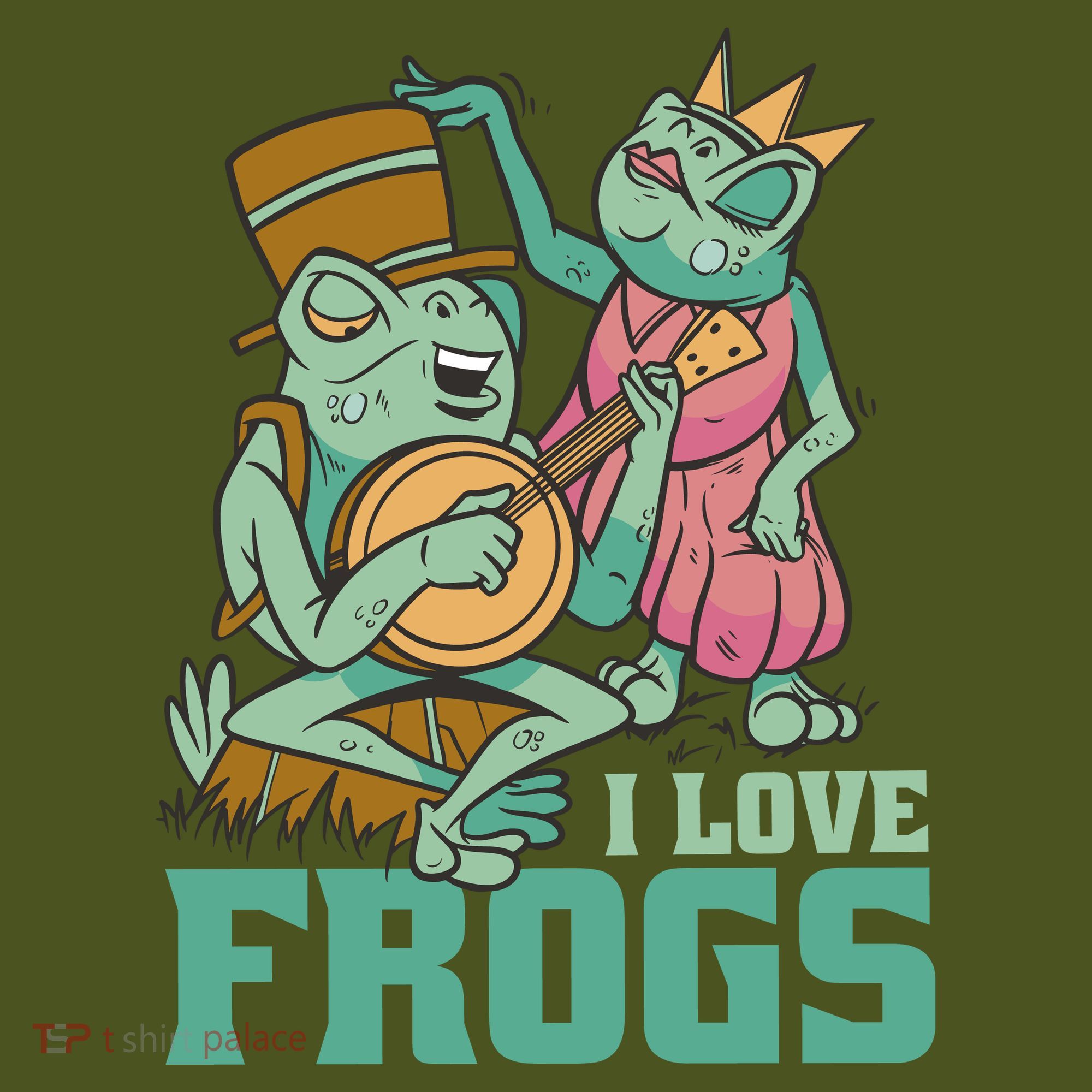 I Love Frogs Mousepad
