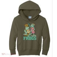 I Love Frogs Kids Hoodie thumb 0