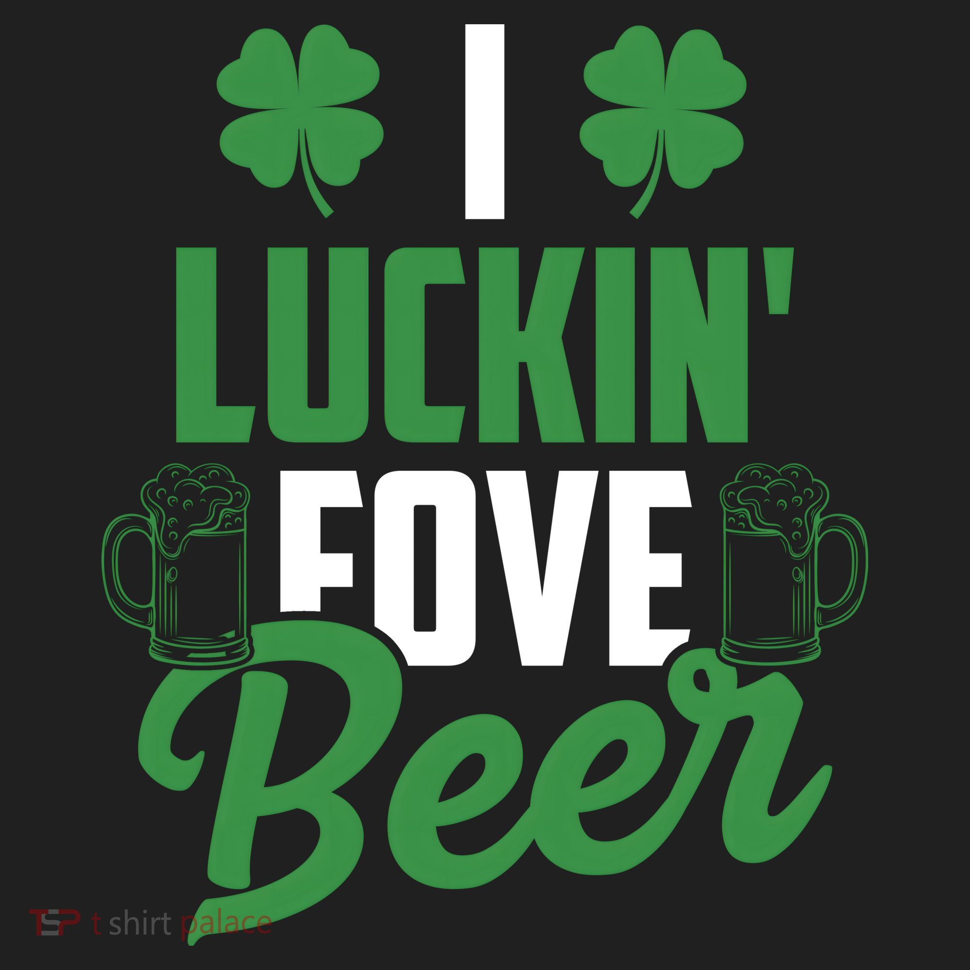 I Luckin Fove Beer Funny St Patrick's Day Women's Sweatshirt
