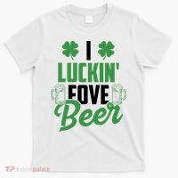 I Luckin Fove Beer Funny St Patrick's Day T-Shirt thumb 0