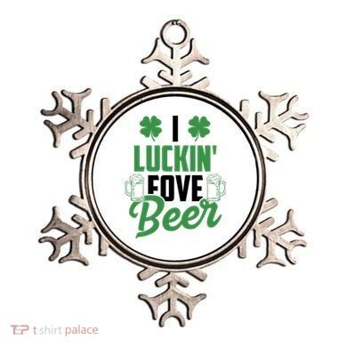 I Luckin Fove Beer Funny St Patrick's Day Ornament