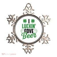 I Luckin Fove Beer Funny St Patrick's Day Ornament thumb 0