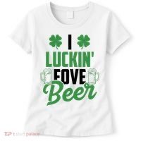 I Luckin Fove Beer Funny St Patrick's Day Women's T-Shirt thumb 0