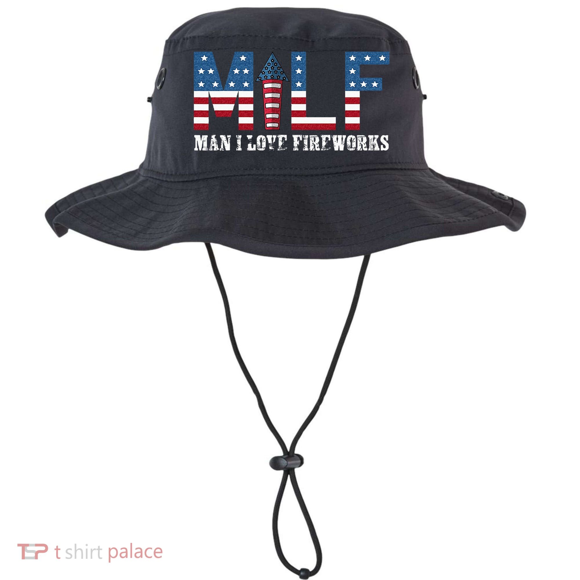 I Love Fireworks Funny 4th Of July Bucket Hat