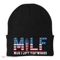 I Love Fireworks Funny 4th Of July Beanie thumb 0