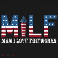 I Love Fireworks Funny 4th Of July Mousepad thumb 1