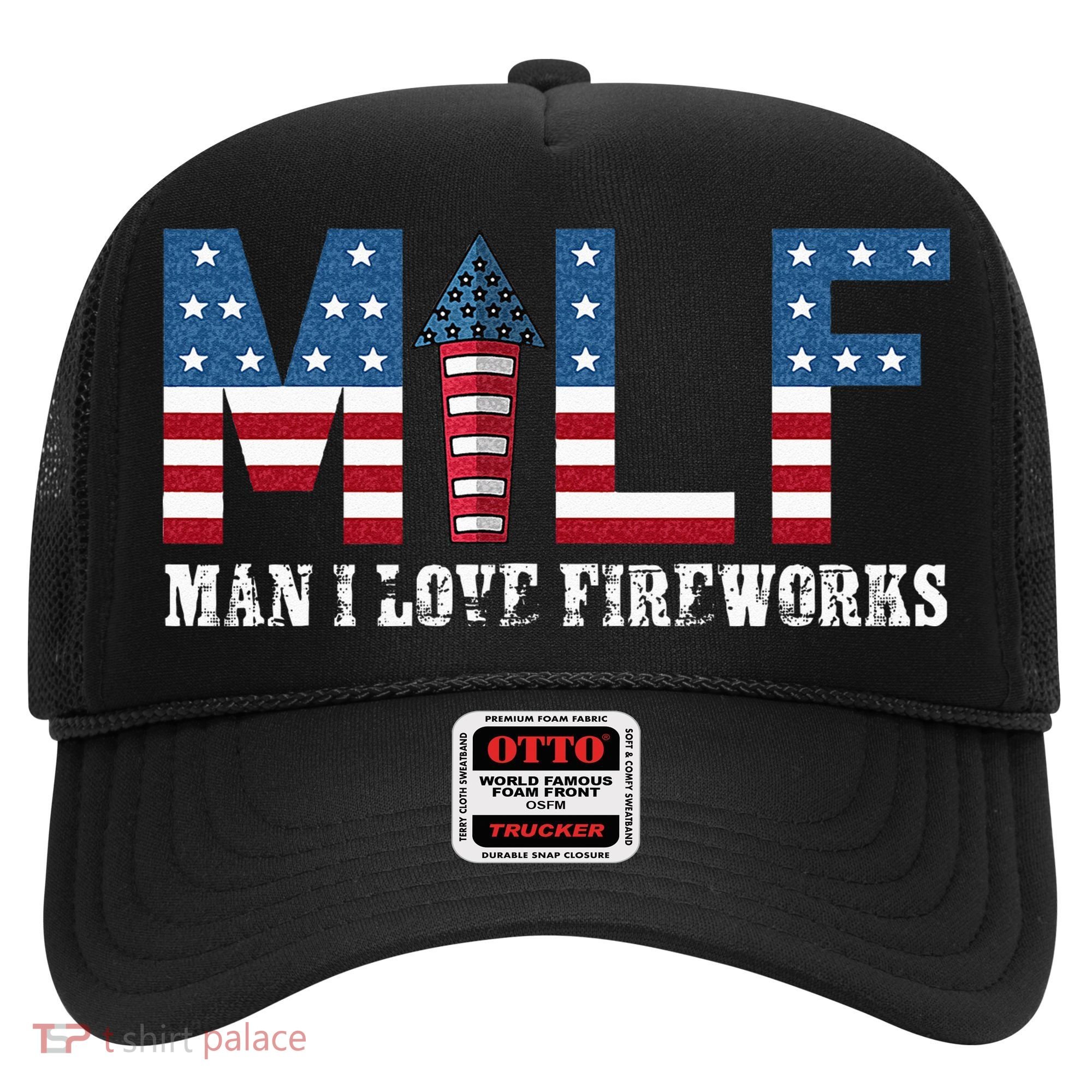 I Love Fireworks Funny 4th Of July Hat