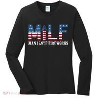 I Love Fireworks Funny 4th Of July Women's Long Sleeve Shirt thumb 0