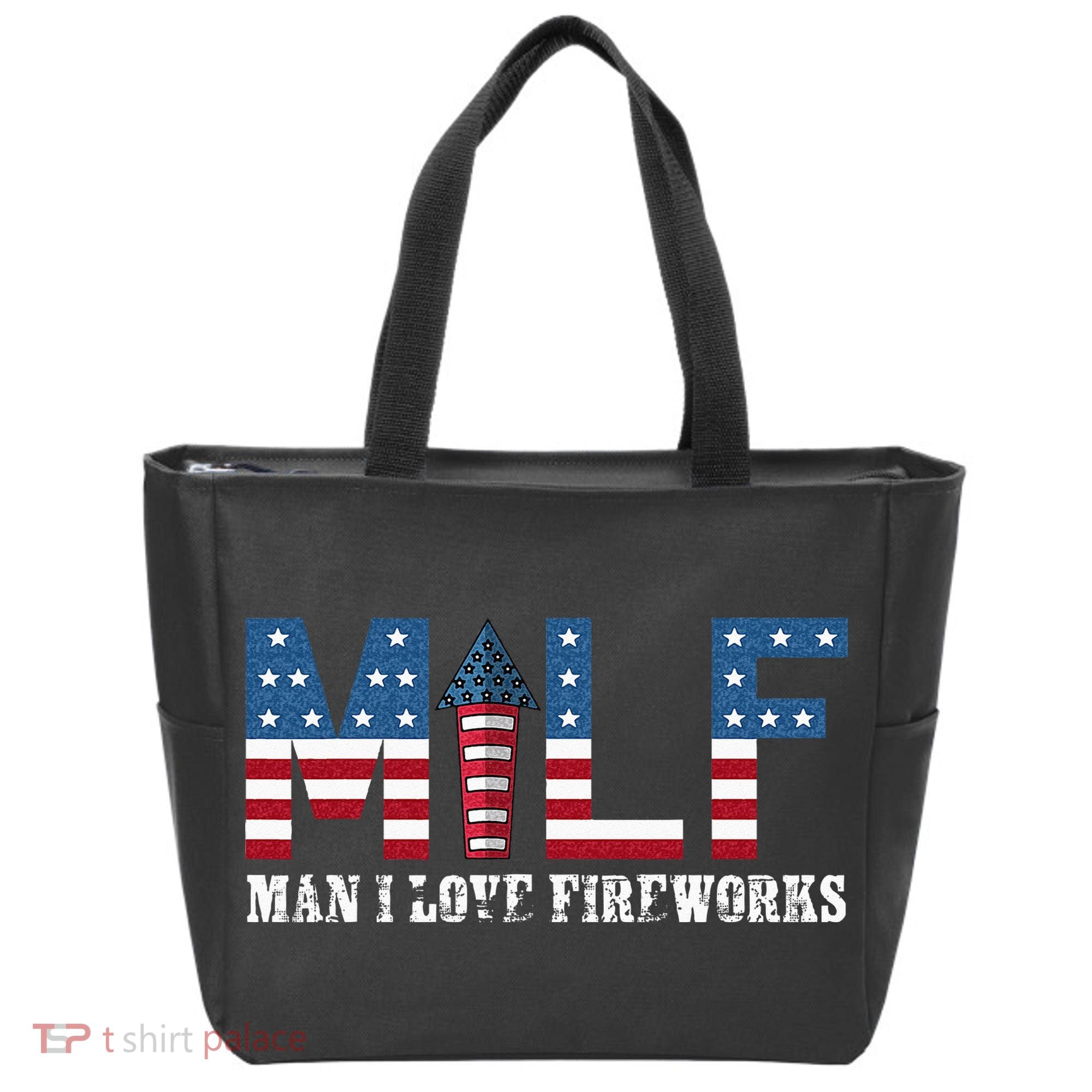 I Love Fireworks Funny 4th Of July Tote Bag