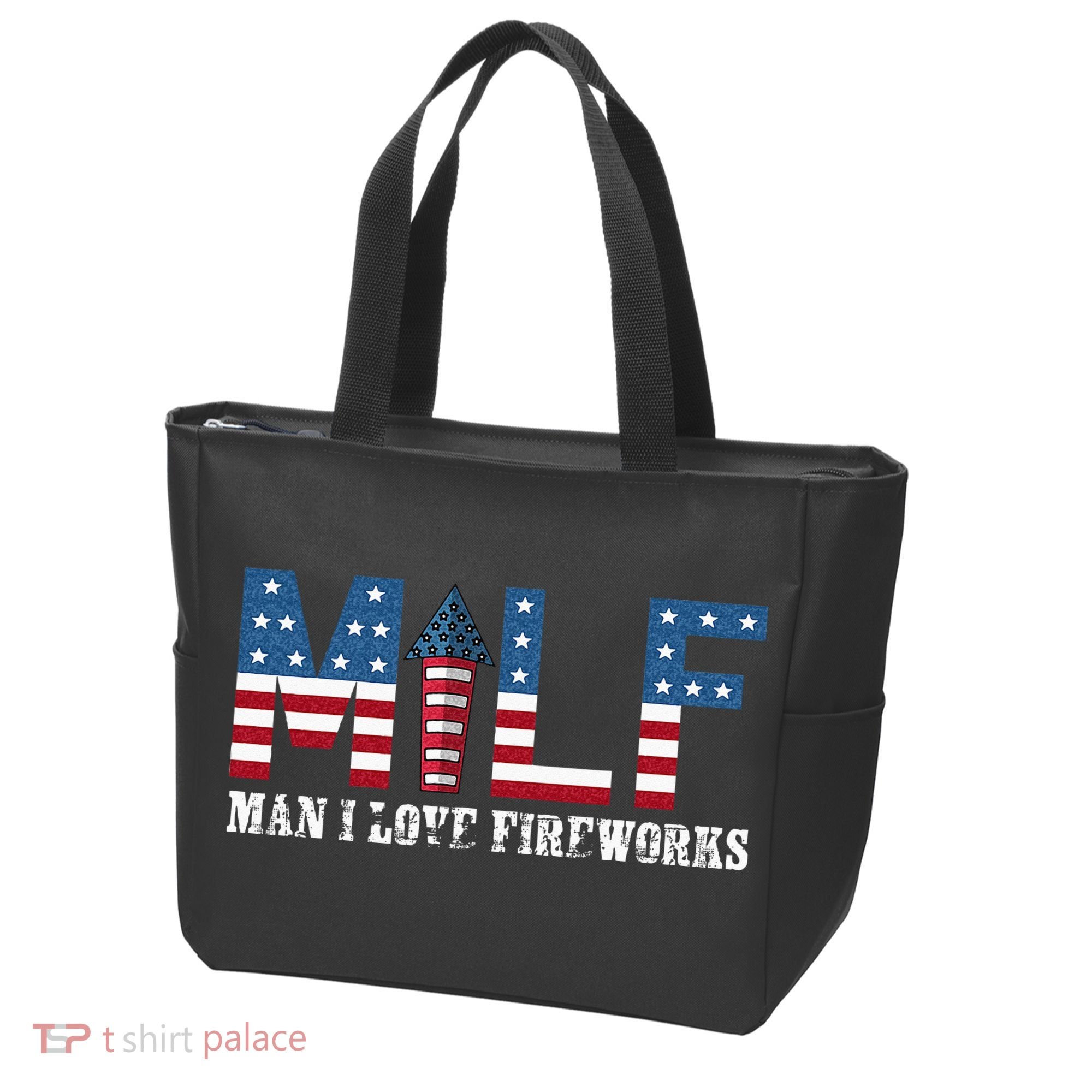 I Love Fireworks Funny 4th Of July Tote Bag